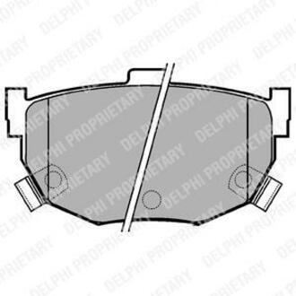 LP1073 Delphi Комплект тормозных колодок, дисковый тормоз
