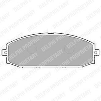 LP1305 Delphi Комплект тормозных колодок, дисковый тормоз