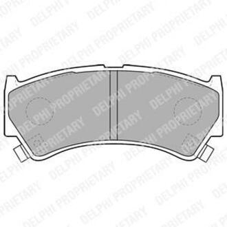 LP1548 Delphi Комплект тормозных колодок, дисковый тормоз