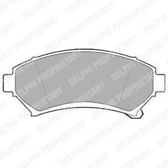 LP1609 Delphi Комплект тормозных колодок, дисковый тормоз
