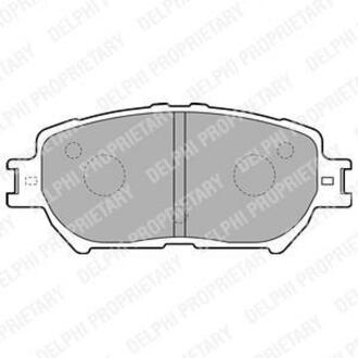 LP1738 Delphi Комплект тормозных колодок, дисковый тормоз