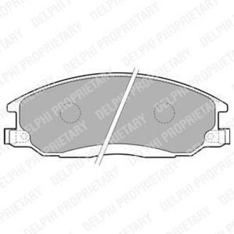 LP1743 Delphi Комплект тормозных колодок, дисковый тормоз