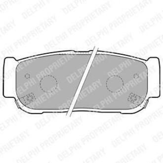 LP1797 Delphi Комплект тормозных колодок, дисковый тормоз