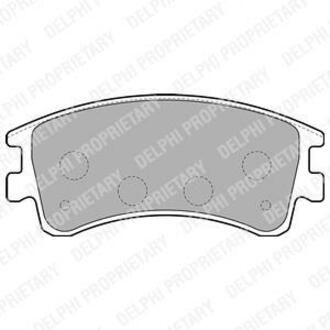 LP1799 Delphi Комплект тормозных колодок, дисковый тормоз