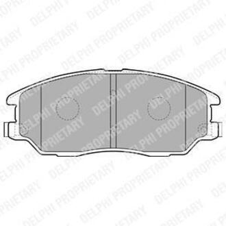 LP1857 Delphi Комплект тормозных колодок, дисковый тормоз