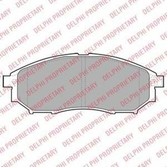 LP2030 Delphi Комплект тормозных колодок, дисковый тормоз