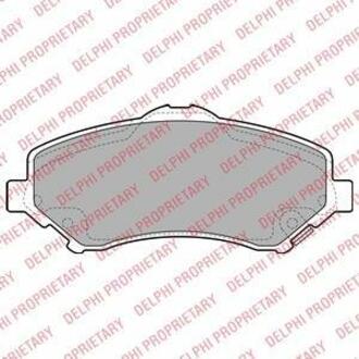 LP2143 Delphi Комплект тормозных колодок, дисковый тормоз