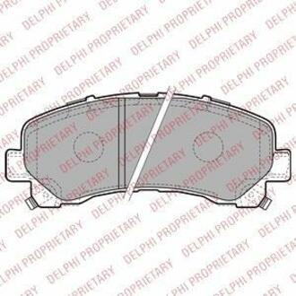 LP2229 Delphi Комплект тормозных колодок, дисковый тормоз