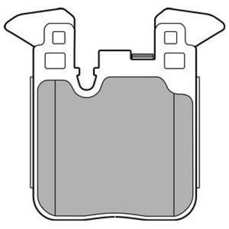 LP2660 Delphi Комплект тормозных колодок, дисковый тормоз