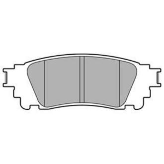 LP3171 Delphi Комплект тормозных колодок, дисковый тормоз