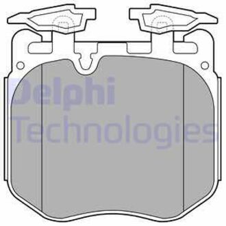 LP3304 Delphi Комплект тормозных колодок, дисковый тормоз
