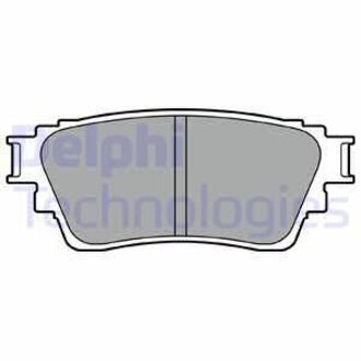 LP3408 Delphi Комплект тормозных колодок, дисковый тормоз