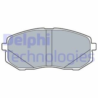 LP3538 Delphi Комплект тормозных колодок, дисковый тормоз