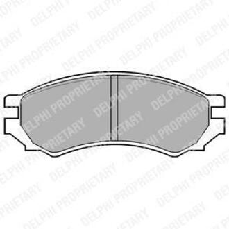 LP670 Delphi Комплект тормозных колодок, дисковый тормоз