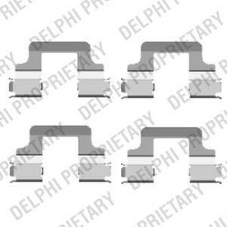 LX0437 Delphi Комплектующие, колодки дискового гальма