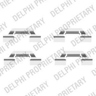 LX0438 Delphi Комплектуючі, колодки дискового гальма