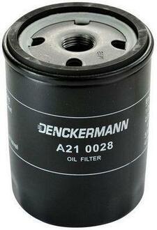 A210028 Denckermann Фільтр масляний двигуна OPEL KADET 82-94, ASTRA 91-98, VECTRA 88-95 (вир-во DENCKERMANN)