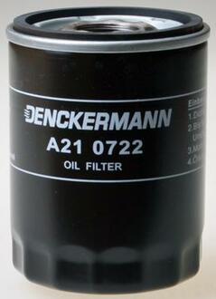 A210722 Denckermann Фiльтр масляный Landrover Range Rover 4.2/4.4 02.05-, Discovery 4.4 10.04- Jaguar XJ, XF, XK 4.2 05.03-
