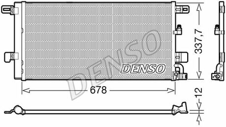 DCN02001 DENSO Радіатор кондиціонера