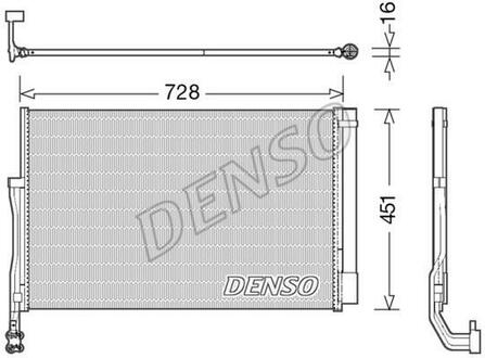 DCN02007 DENSO Радіатор кондиціонера