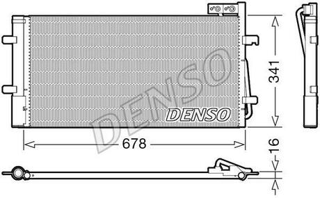 DCN02035 DENSO Радіатор кондиціонера