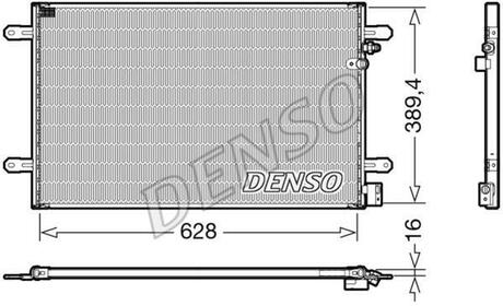 DCN02037 DENSO Радіатор кондиціонера