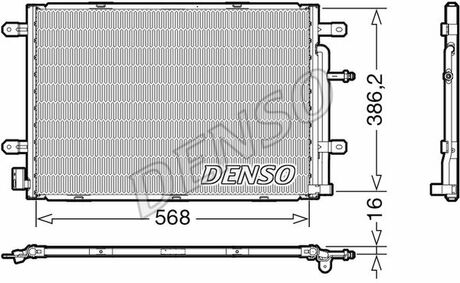 DCN02039 DENSO Радіатор кондиціонера