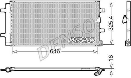 DCN02041 DENSO Радіатор кондиціонера