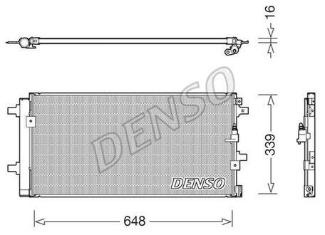 DCN02043 DENSO Радіатор кондиціонера