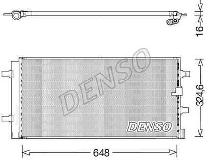 DCN02044 DENSO Конденсатор, кондиционер