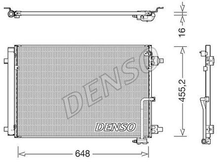 DCN02045 DENSO Радіатор кондиціонера