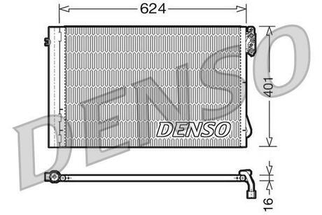 DCN05011 DENSO Конденсатор, кондиционер