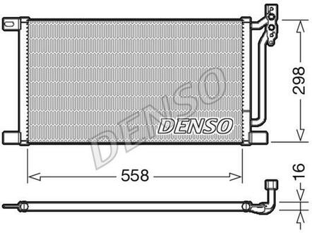 DCN05020 DENSO Радіатор кондиціонера