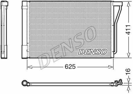 DCN05022 DENSO Радіатор кондиціонера