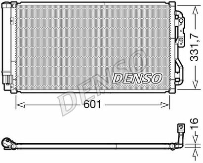 DCN05033 DENSO Радіатор кондиціонера