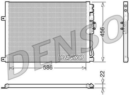 DCN06009 DENSO Конденсатор, кондиционер