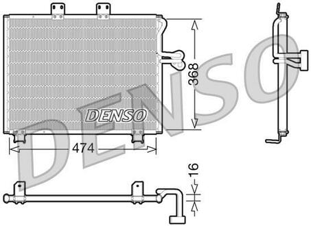 DCN06013 DENSO Радіатор кондиціонера