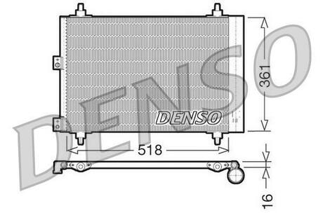 DCN07006 DENSO Радіатор кондиціонера