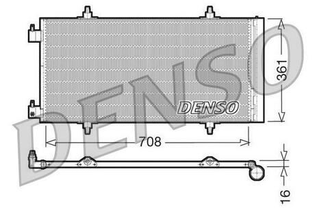 DCN07011 DENSO Радіатор кондиціонера