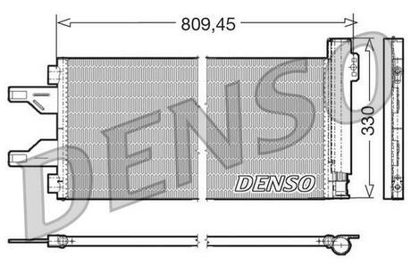 DCN07050 DENSO Радіатор кондиціонера