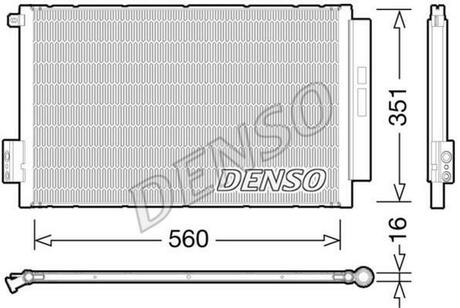 DCN09043 DENSO Радіатор кондиціонера