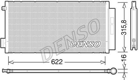 DCN09044 DENSO Радіатор кондиціонера