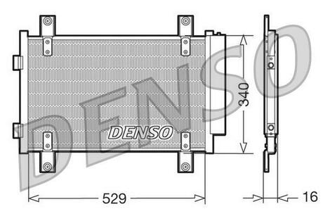 DCN09049 DENSO Радіатор кондиціонера