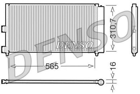 DCN09070 DENSO Радіатор кондиціонера