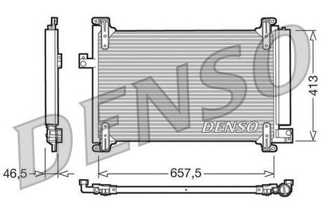 DCN09083 DENSO Конденсатор, кондиционер