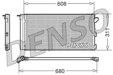 DCN09105 DENSO Радіатор кондиціонера