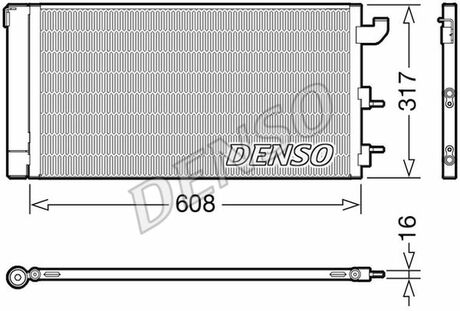DCN09144 DENSO Радіатор кондиціонера