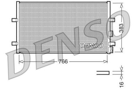 DCN10009 DENSO Радіатор кондиціонера