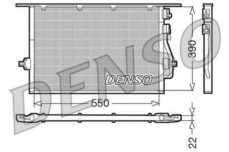 DCN10014 DENSO Радіатор кондиціонера