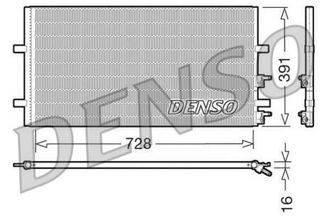 DCN10017 DENSO Конденсатор, кондиционер